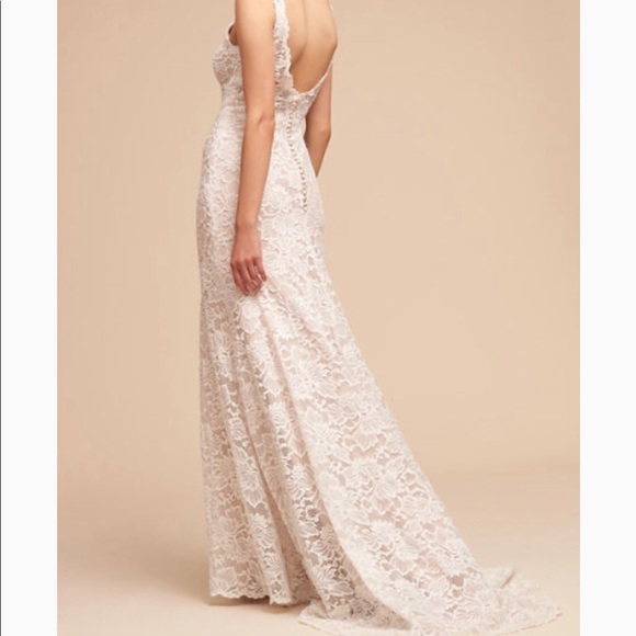 NWT BHLDN ivory lace wedding gown